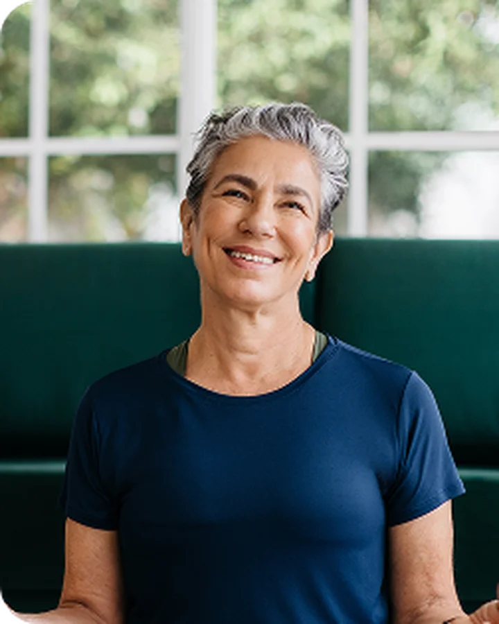 Woman smiling