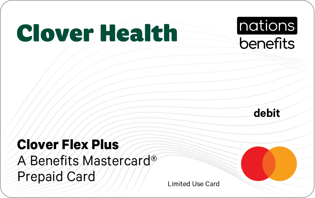 Clover Flex Plus, a Benefits Mastercard prepaid card