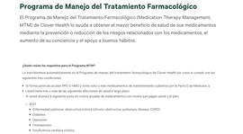 Programa de manejo de terapia con medicamentos