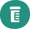 Pill bottle icon